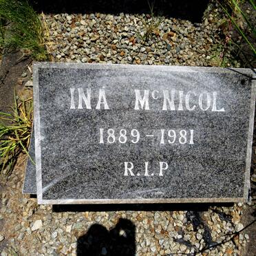 MCNICOL Ina 1889-1981