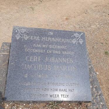 MARTIN Gert Johannes Jacobus 1899-195?