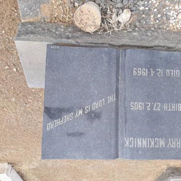 McKINNICK Harry 1905-1969