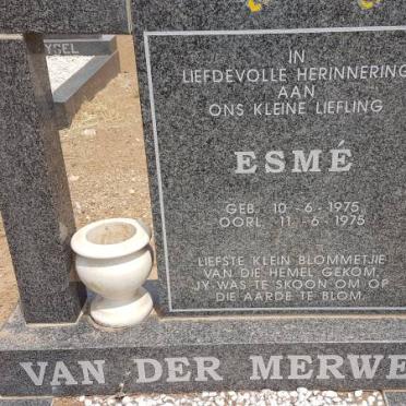MERWE Esmé, van der 1975-1975