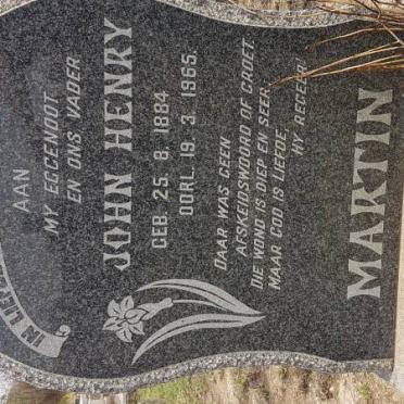 MARTIN John Henry 1884-1965