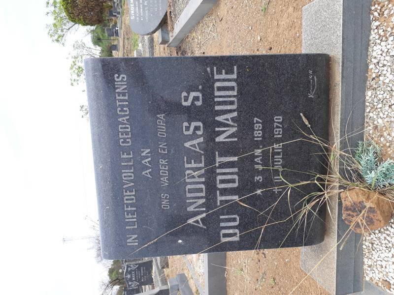 NAUDE Andreas S. du Toit 1897-1970