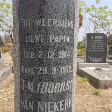 NIEKERK T.M., van 1914-1972