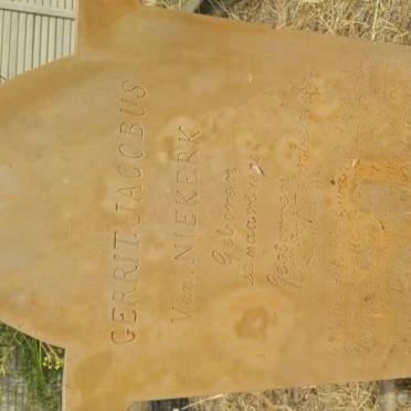 NIEKERK Gerrit Jacobus, van 18??-18??