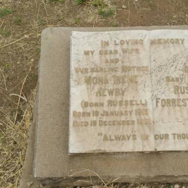 NEWBY Mona Irene nee RUSSELL 1915-195? :: NEWBY Russell Forrester