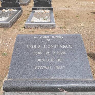 NIEROP Leola Constance, van 1920-1961