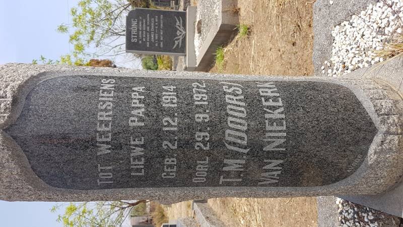 NIEKERK T.M., van 1914-1972