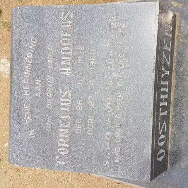 OOSTHUYZEN Cornelius Andreas 1872-1960