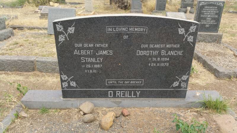 O'REILLY Albert James Stanley 1887-1950 &amp; Dorothy Blanche 1894-1979