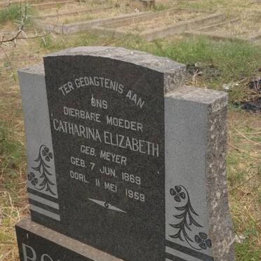 POTGIETER Catharina Elizabeth nee MEYER 1869-1959