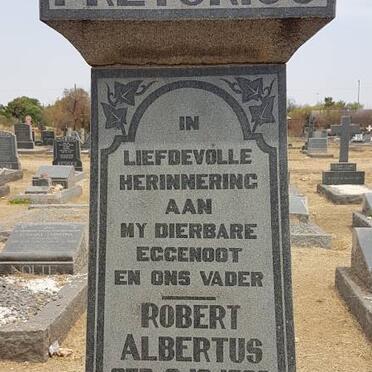 PRETORIUS Robert Albertus 1896-1956