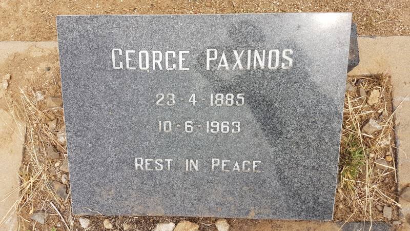 PAXINOS George 1885-1963