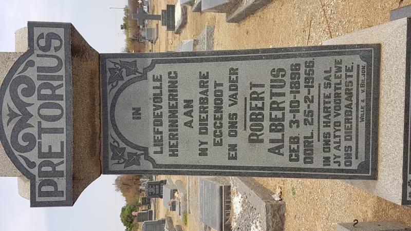 PRETORIUS Robert Albertus 1896-1956