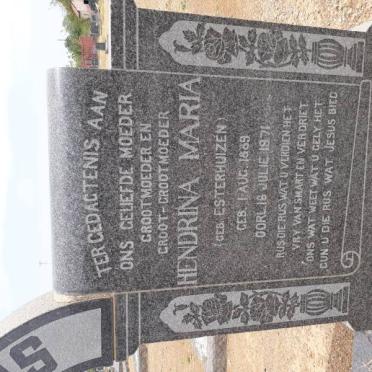 PLESSIS Hendrina Maria, du nee ESTERHUIZEN 1889-1971