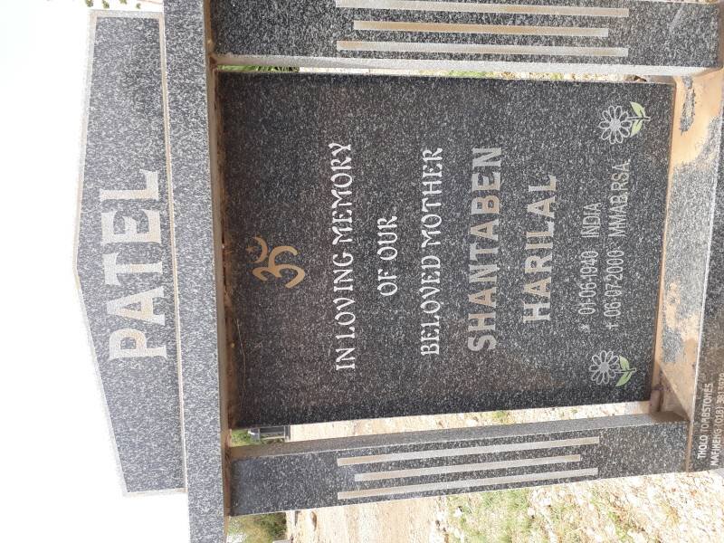 PATEL Shantaben Harilal 1940-2000