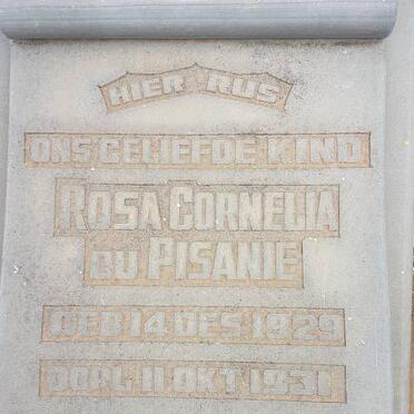 PISANIE Rosa Cornelia, du 1929-1931