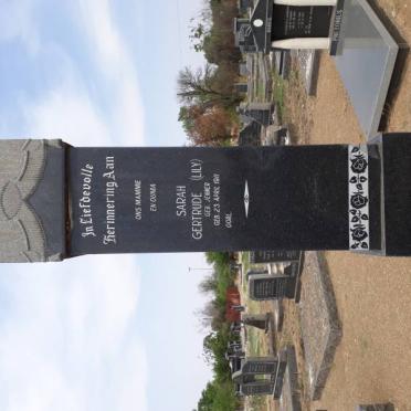 PRETORIUS Sarah Gertrude nee JENNER 1911-