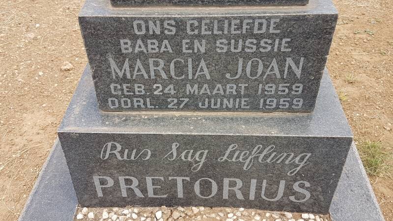 PRETORIUS Marcia Joan 1959-1959