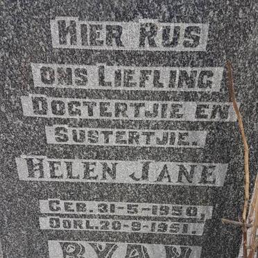 RYAN Helen Jane 1950-1951