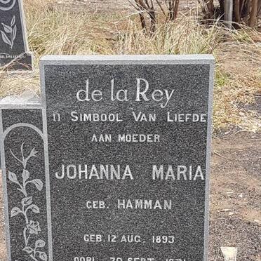 REY Johanna Maria, de la nee HAMMAN 1893-1971
