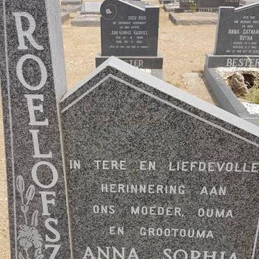 ROELOFSZ Anna Sophia 1899-1981