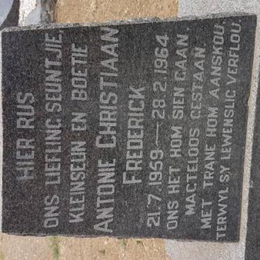 RYAN Antonie Christiaan Frederick 1959-1964