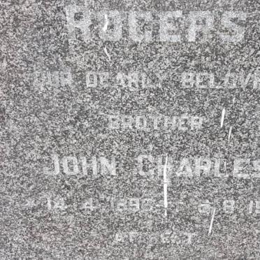 ROGERS John Charles 1896-1971