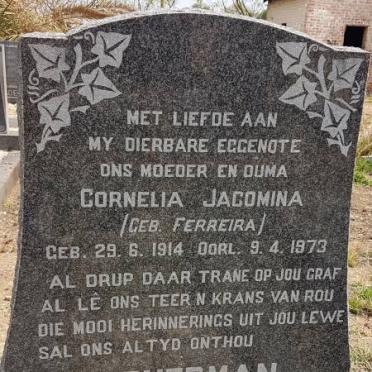 SCHERMAN Cornelia Jacomina nee FERREIRA 1914-1973