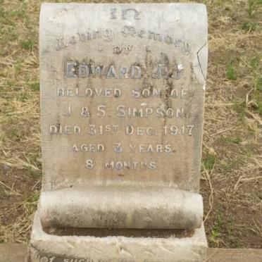 SIMPSON Edward J.J. -1917