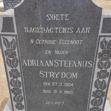 STRYDOM Adriaan Stefanus 1904-1960
