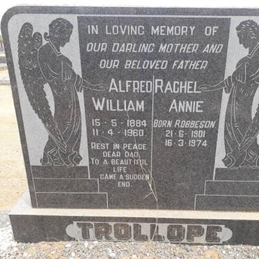 TROLLOPE Alfred William 1884-1960 &amp; Rachel Annie ROBBESON 1901-1974