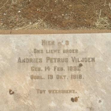 VILJOEN Andries Petrus 1892-1918