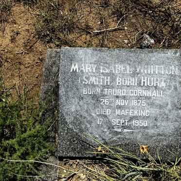 WHITTON Mary Isabel previously SMITH nee HURT 1875-1950