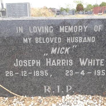 WHITE Joseph Harris 1895-1959