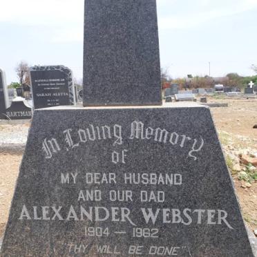 WEBSTER Alexander 1904-1962