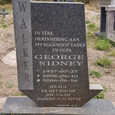 WALKER George Sidney 1937-2006