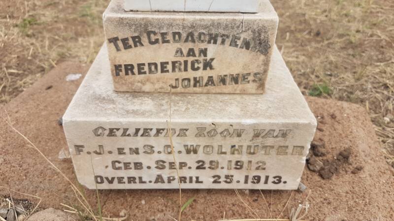 WOLHUTER Frederick Johannes 1912-1913