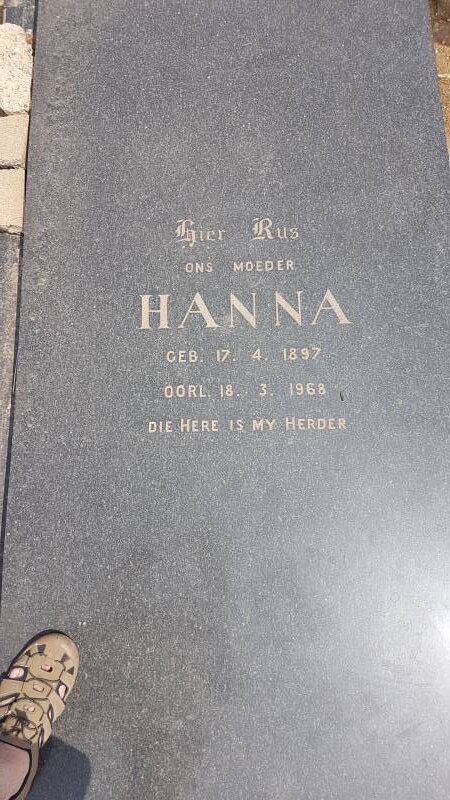 ? Hanna 1897-1968