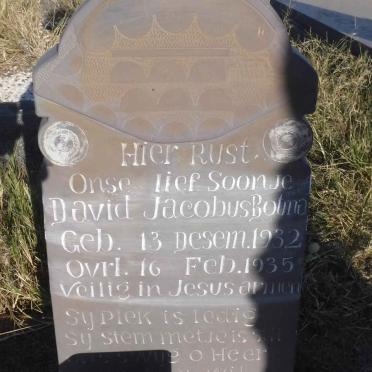 BOTMA David Jacobus 1932-1935