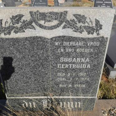 BRUYN Susanna Getruida, du 1912-1972