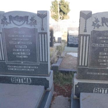 BOTMA David Jacobus 1894-1980 &amp; Helena Susanna Sophia DE KOKER 1906-1952