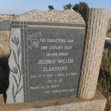 CLAASSENS Jacobus Willem 1935-1963