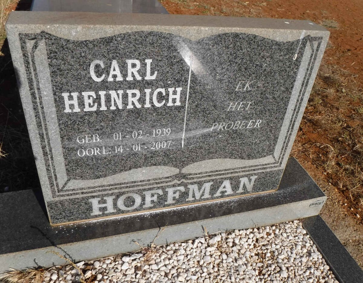 HOFFMAN Carl Heinrich 1939-2007