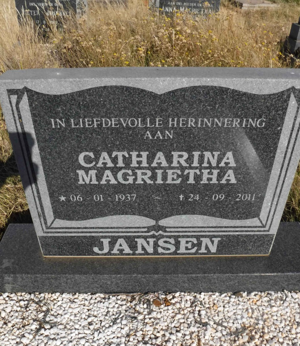 JANSEN Catharina  Magrietha 1937-2011