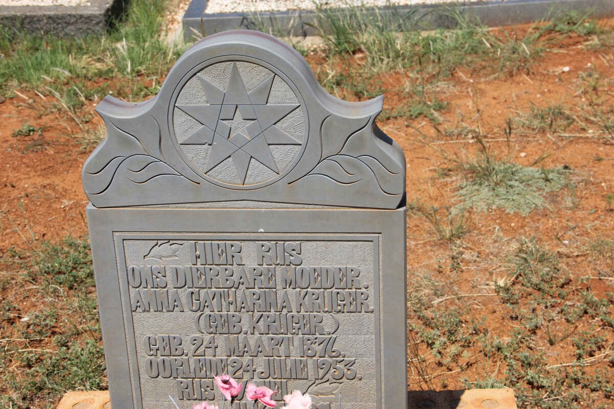 KRUGER Anna Catharina nee KRUGER 1876-1953