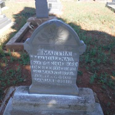 KOTZE Martha Magdalena nee DE BEER 1872-1941