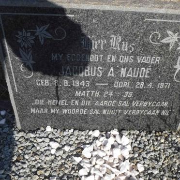 NAUDE Jacobus A. 1943-1971