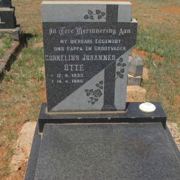OTTE Cornelius Johannes 1933-1980