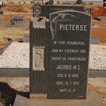 PIETERSE Jacobus M.C. 1908-1972
