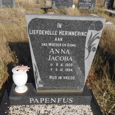 PAPENFUS Anna Jacoba 1909-1994